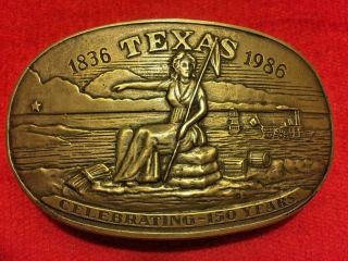 James Avery Retired Rare Texas Celebrating 150 Years Belt Buckle Bronze