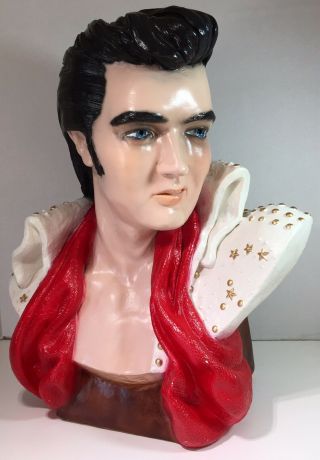 Elvis Presley Rare Life Size Bust Vintage 1970 