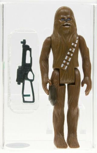 Star Wars 1977 Vintage Kenner Chewbacca Green Bowcaster (hk) Loose Afa 80,