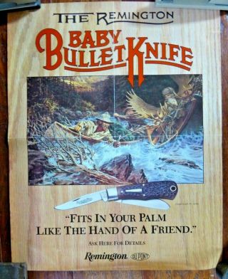 Rare 1983 Remington Baby Bullet 19x25 Poster & Brochure