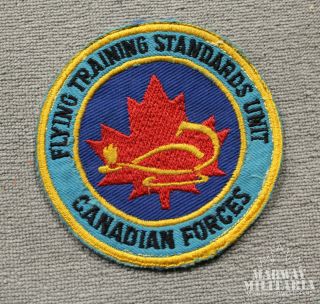 Caf Rcaf Airforce Flying Training Standards Unit Jacket Crest / Patch (17798)