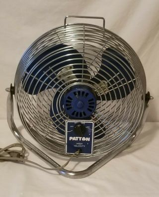 Vintage Patton High Velocity Fan Air Circulator Diameter 14 "