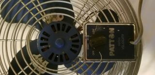 Vintage Patton High Velocity Fan Air Circulator Diameter 14 