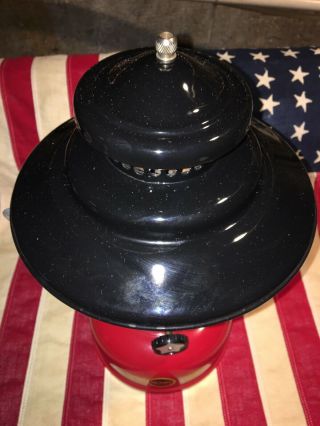 Sears Red Fount Large Black Hat No.  74070 Lantern Vintage rare 11/63 coleman 3