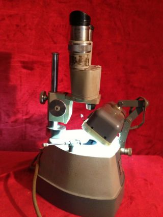 Vintage Gia Lighted Jeweler Gemscope Microscope -