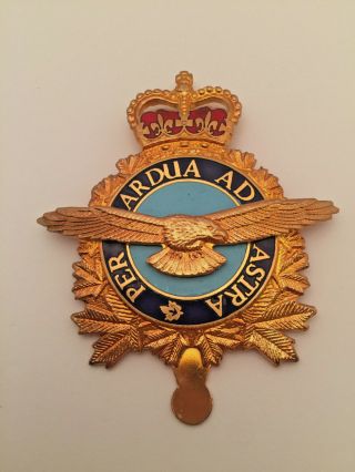 Royal Canadian Air Force Rcaf Modern - Full - Size Cap Badge