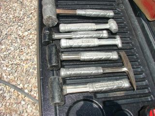 Vintage Hammers,  Imperial Hammer Inc.  Rockford,  Illinois 7 Piece Set Lead Rubber