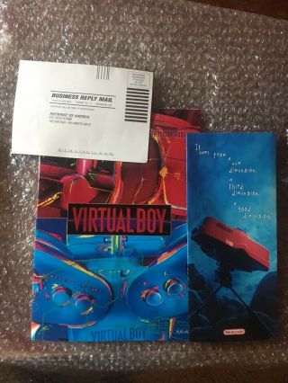 Rare US Version Nintendo 3D Virtual Boy Game System With 4 Games 10
