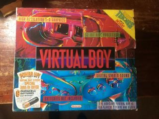 Rare US Version Nintendo 3D Virtual Boy Game System With 4 Games 2