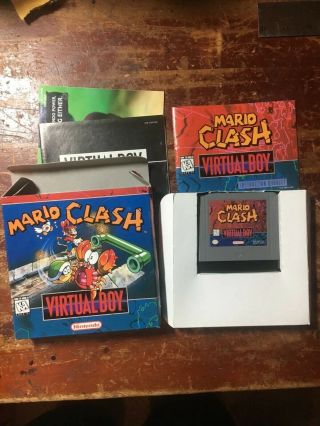 Rare US Version Nintendo 3D Virtual Boy Game System With 4 Games 3