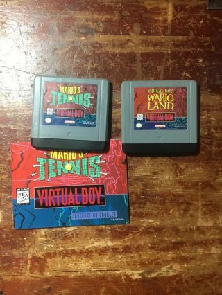 Rare US Version Nintendo 3D Virtual Boy Game System With 4 Games 5