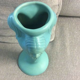 Vintage Van Briggle Pottery Three Head Vase 