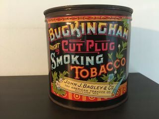 Vintage Buckingham Tobacco Tin - Antique - Pipe - Cigarette - Advertising