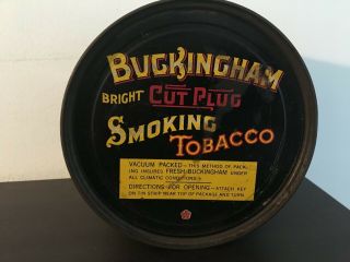 Vintage Buckingham tobacco tin - antique - pipe - cigarette - advertising 5