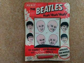 Beatles Magnetic Hair Game By Merit Uk 1964.  Very Rare
