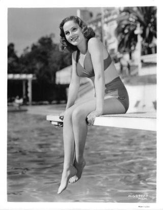 Gorgeous Dorothy Morris Vintage Sexy Leggy 1942 Swimsuit Cheesecake Pinup Photo