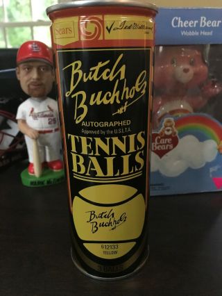 Vintage Ted Williams Tennis Balls Sears Butch Buchholz can 3 made England 2