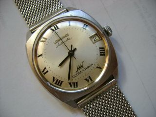 Vintage Men Automatic Longines Ultra - Chron Run And Keep Time
