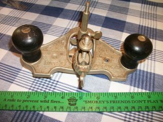Vintage Stanley No.  71 Router Plane Made In Usa With 1/4 " Cutter Looks Complete