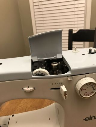 Vintage ELNA 62C Sewing Machine & Metal Case 9 Cams SHIPS FAST 10