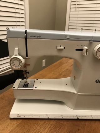 Vintage ELNA 62C Sewing Machine & Metal Case 9 Cams SHIPS FAST 4