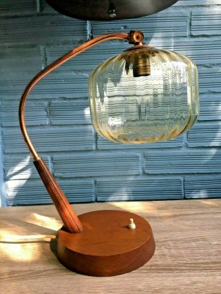 Vintage Antique Art Deco Style Table Lamp Mid Century Design Bedside Light