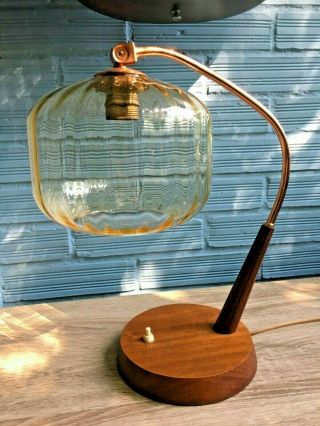 Vintage Antique Art Deco Style Table Lamp Mid Century Design Bedside Light 6