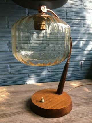 Vintage Antique Art Deco Style Table Lamp Mid Century Design Bedside Light 8
