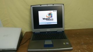 Vintage Dell Inspiron 1100 Laptop Windows 2000 Operating System Office 2000 Game