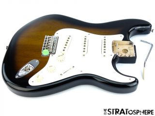 Fender Vintage 50s Lacquer Nitro Stratocaster Strat Loaded Body 2 Color Sunburst