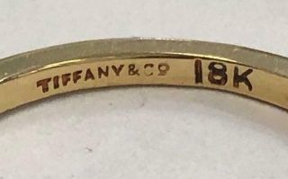 Tiffany & Co.  Vintage 18kt Wedding Band Size 5 3/4 2