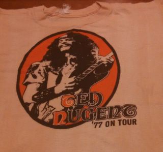 Scarce Vintage 1977 Ted Nugent Tour Shirt Sweet