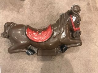 Vintage Spring Horse Pony Gamettime Cast Aluminum Toy Playground