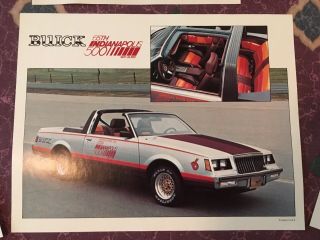 Vintage 1981 65th Indy 500 Buick Pace Car Complete Dealer Promo Pkg 8