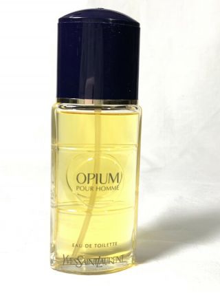 Vintage Yves Saint Laurent Opium 1.  6 Oz 50 Ml Eau De Toilette Spray Perfume Full