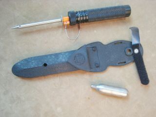 Vintage Farallon Industries Co2 Shark Dart Dagger Scuba Diving Knife And Sheath