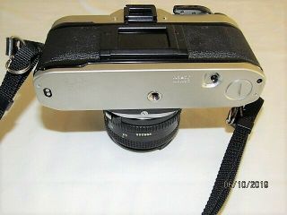 Vintage Canon AE - 1 35mm Film Camera - Black & Chrome Body - 5