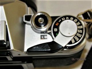Vintage Canon AE - 1 35mm Film Camera - Black & Chrome Body - 7