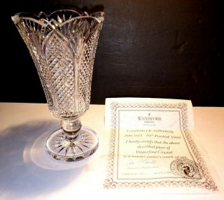 Rare Vintage House Of Waterford Crystal Master Cutter Flower Celery Vase 10 "