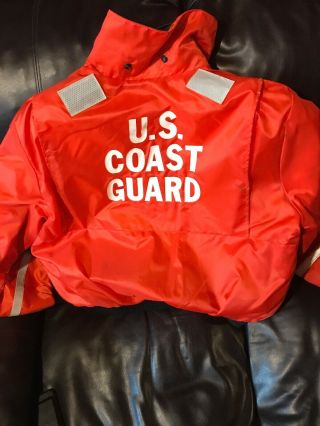 Vintage Mustang Survival Coast Guard Issue Flotation Jacket Ugh - 77 Xl 48 - 50 Inch 5