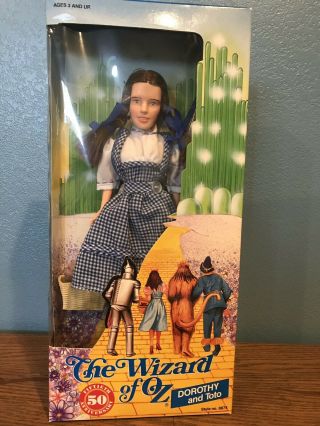 The Wizard Of Oz 50th Anniversary Collector ' s Edition Dolls Plus The Wizard 8