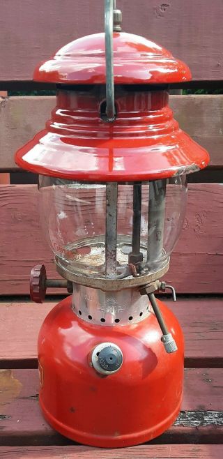Vintage 8 - 59 Red Coleman Lantern.  - 200a - Sunshine Of The Night