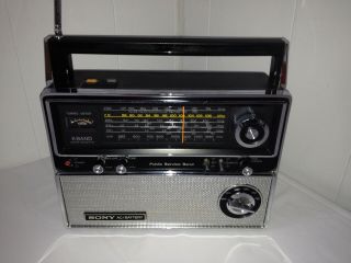 Sony Tfm - 8000w Vintage 1970s 6 Band Shortwave Transistor Radio,  No Panel Light
