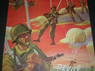 1943 PARATROOPER WWII PARACHUTE DEVILS FROM HEAVEN vintage JOYCE Trade print ad 2