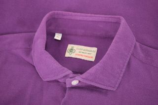 Luigi Borrelli Luxury Vintage Shirt Size Xl (fits Large) In Solid Purple Knit