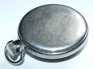Lovely Black Dial Military Type Vintage Smiths Empire Pocket Watch 5
