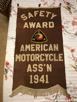 Rare Vintage 1941 Wwii Ama American Motorcycle Ass 
