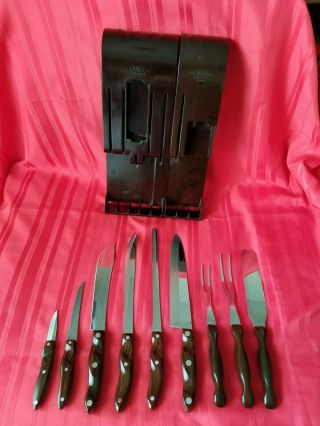 Cutco 11 Pc Vintage Knife Set 1020 1021 1022 1023 1024 1025 1026 1027 1028 Trays