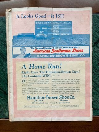 Vintage 1928 World Series Game Program Authentic 12