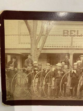 1894 CAPE COD BELMONT Springfield Roadster BICYCLES Photo - Rare 2
